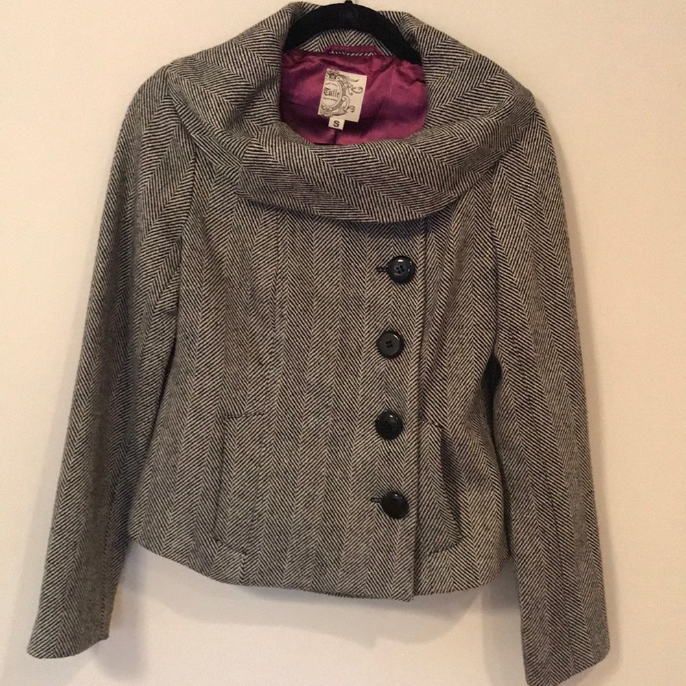 Tulle Herringbone Coat